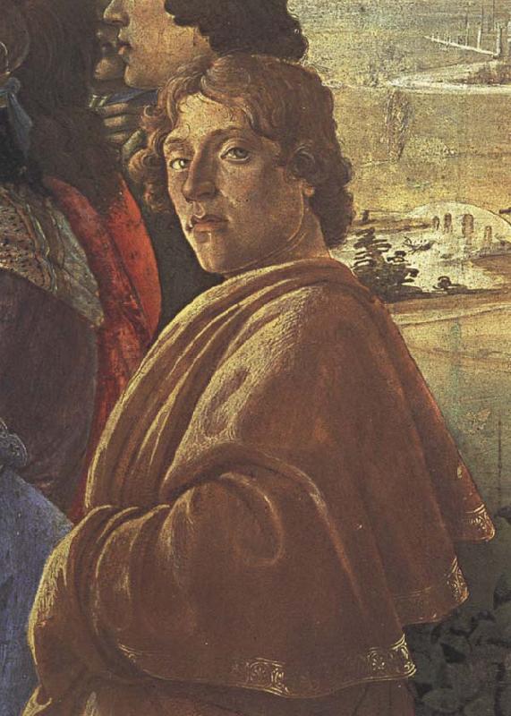 Sandro Botticelli Detail from the Adoraton of the Magi France oil painting art